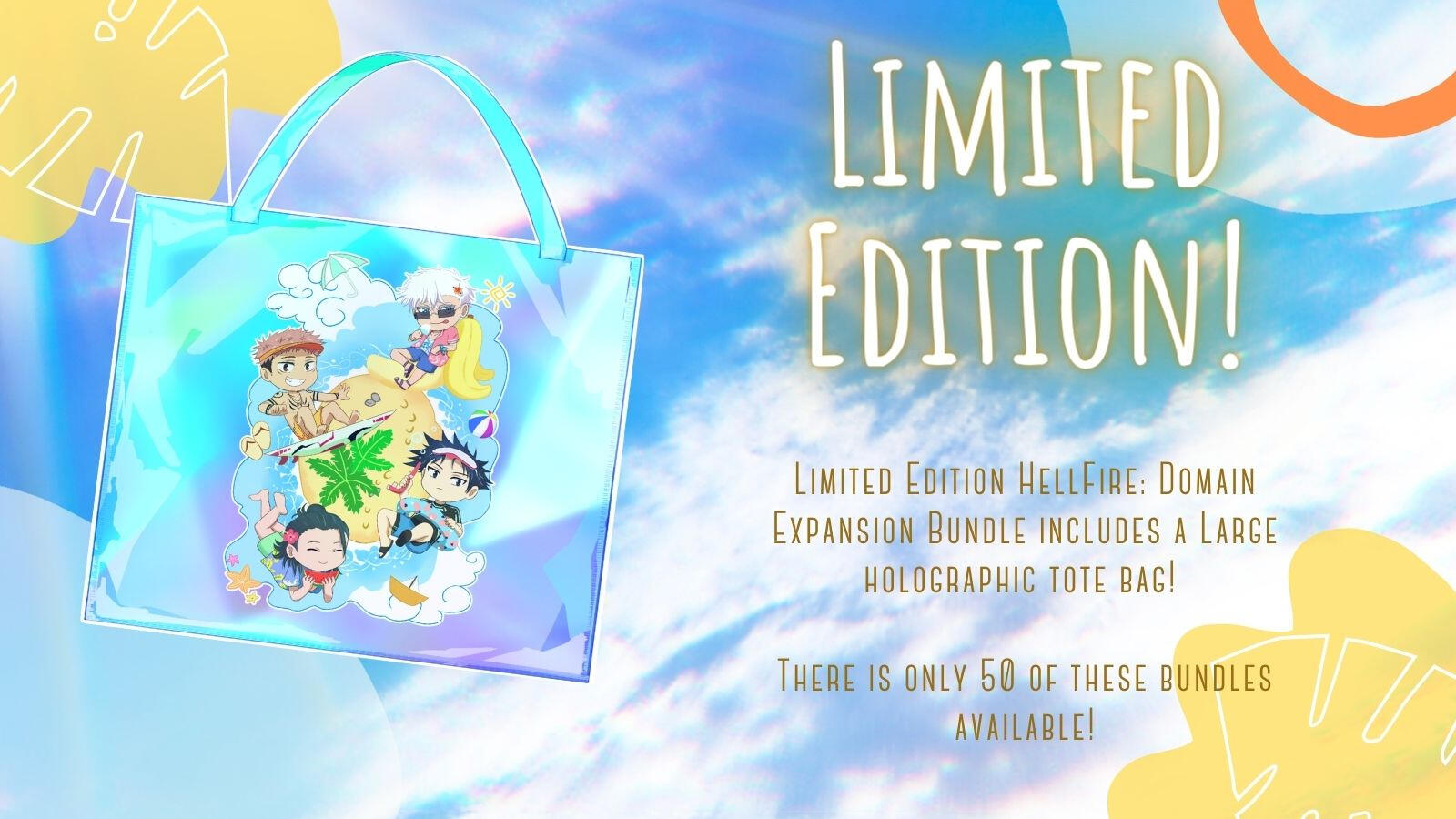 Full Pic of the Holographic plastic tote bag (limited edition) - bag is really big in real life